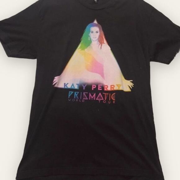 Next Level Apparel Katy Perry Prismatic World Tour Graphic Band Shirt - Picture 1 of 9